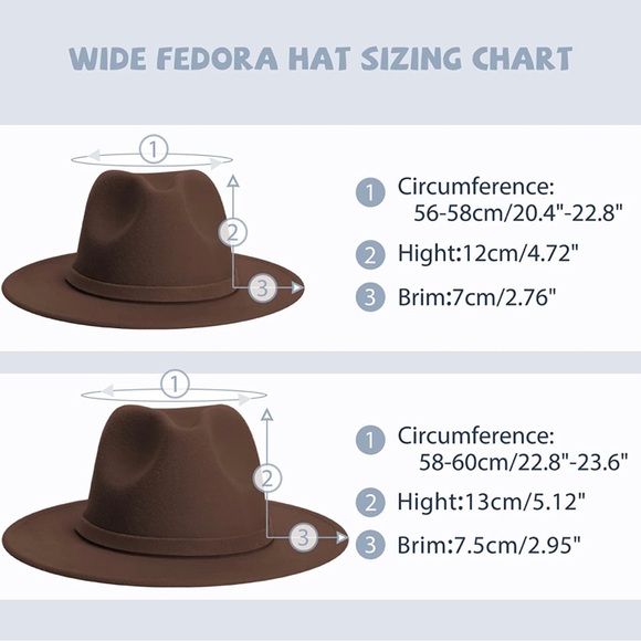 BRAND NEW TRENDY UNISEX WIDE BRIM FEDORA WITH RED UNDERBILL NWT - Picture 2 of 8